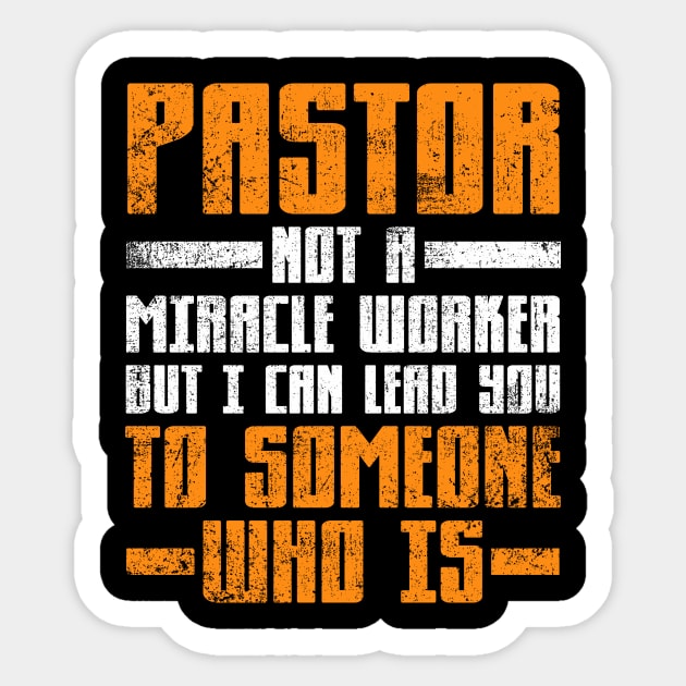 Pastor Minister Sticker by KAWAIITEE